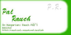 pal rauch business card